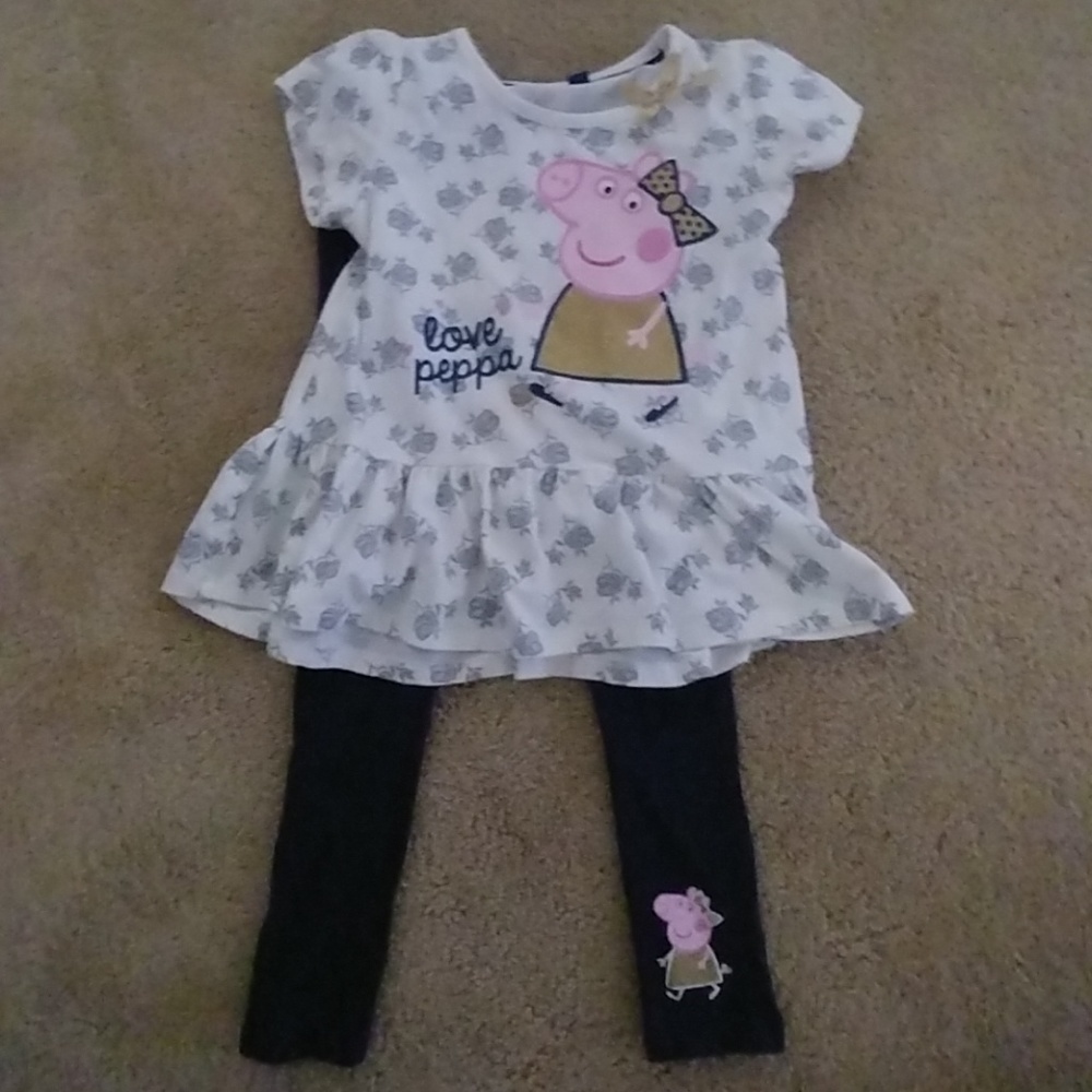 Pepa pig legging/tunic